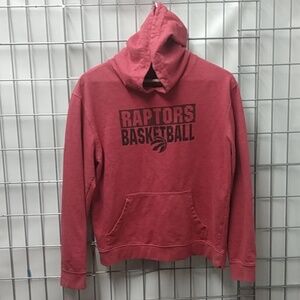 NBA TORONTO RAPTORS BASKETBALL Hoodie Size Medium Red